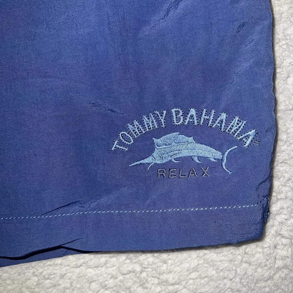 Tommy‎ Bahama Relax Shorts Men's Size 2XL XXL Blue Mesh Lined Swim Trunks Board